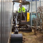 Volvo reveals 1.8 tonne ECR18E ultra-short swing radius compact excavator - coming in January 2019