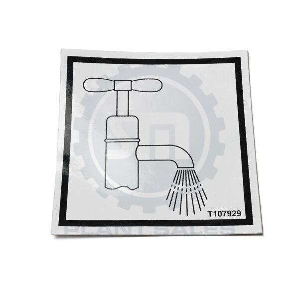 T107929 Decal - Water - Mecalac