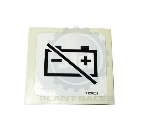 T120202 Decal - Battery disconnect - Mecalac