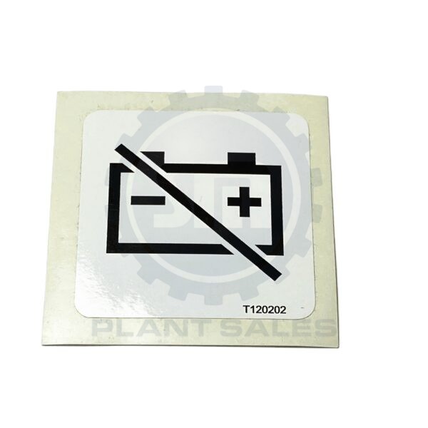 T120202 Decal - Battery disconnect - Mecalac