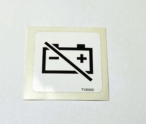 T120202 Decal - Battery disconnect - Mecalac