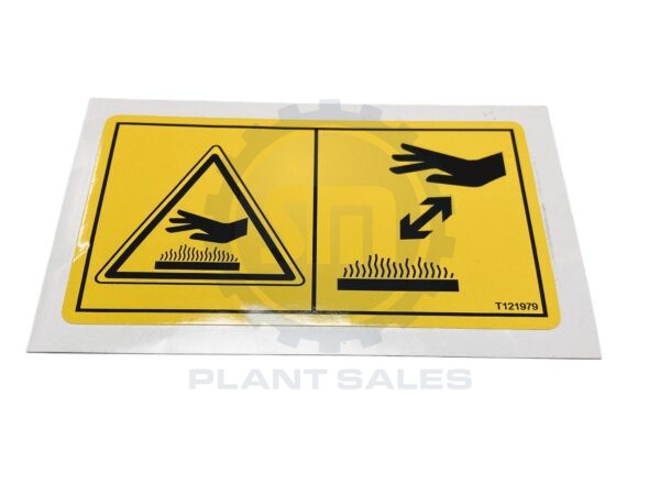 T121979 Decal - Burn Hazard - Mecalac