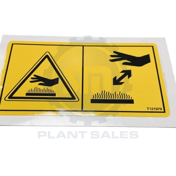 T121979 Decal - Burn Hazard - Mecalac