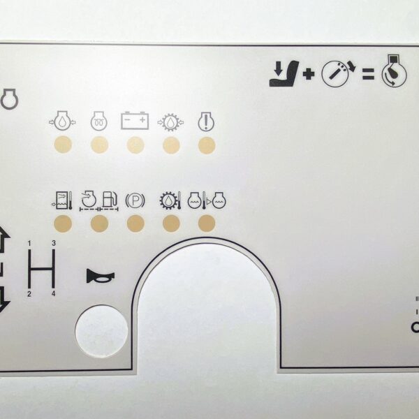 T130010 Decal - Dash - Mecalac