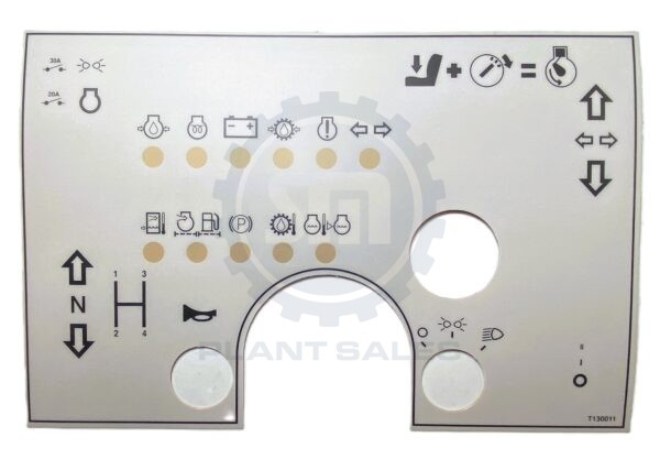 T130011 Decal - Dash - Mecalac