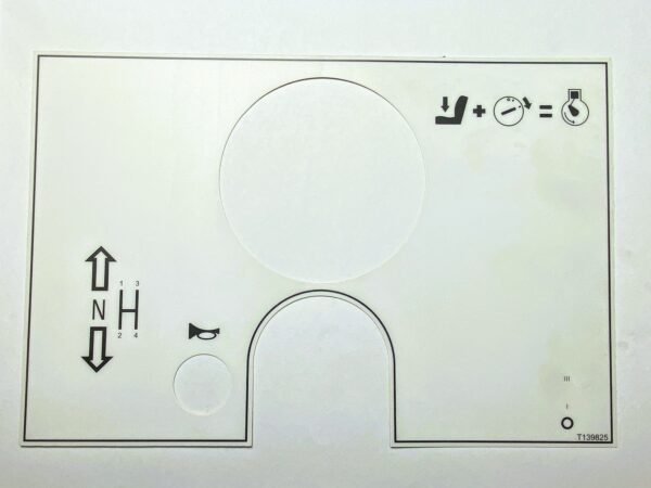 T139825 Decal - Dash - Mecalac