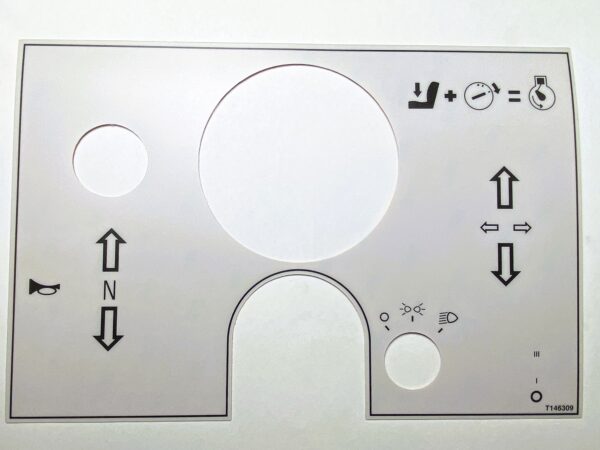 T146309 Decal - Dash - Mecalac