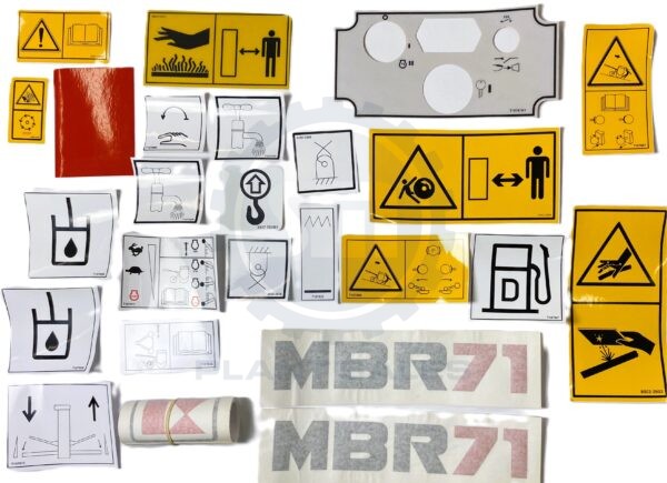 T107825 Decal Kit MBR71HE - Mecalac