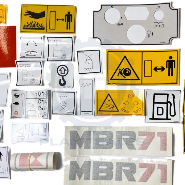 T107825 Decal Kit MBR71HE - Mecalac