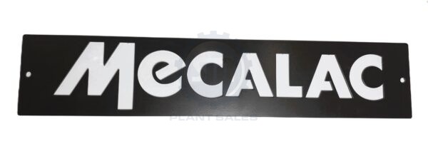 T160538 Plate - Mecalac Branding - Mecalac