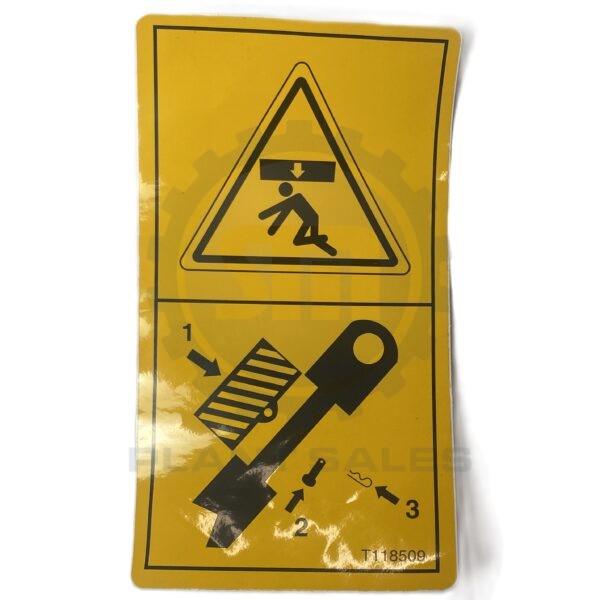 T118509 Decal - Secure Cylinder - Mecalac