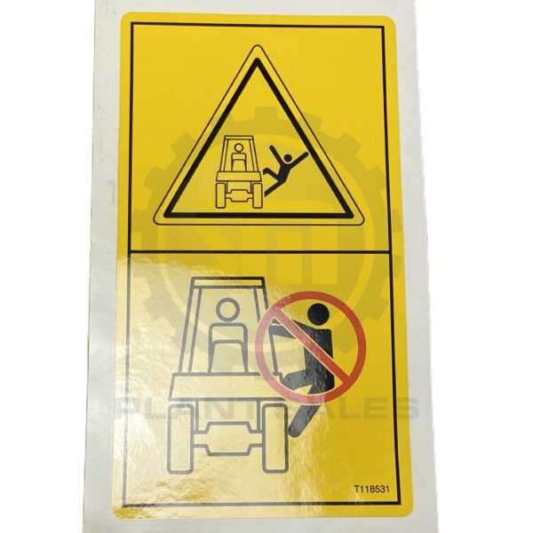 T118531 Decal - No Passengers - Mecalac