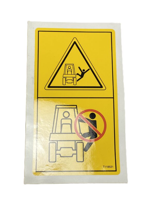 T118531 Decal - No Passengers - Mecalac