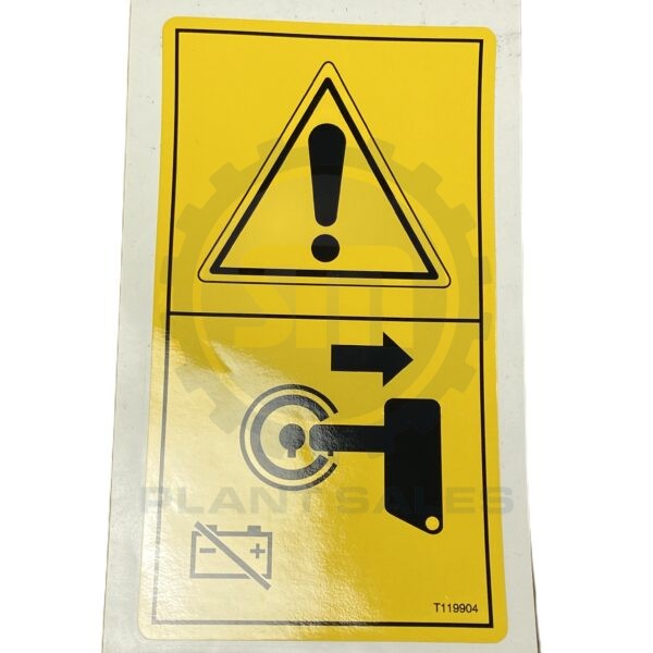 T119904 Decal - Remove Keys - Mecalac