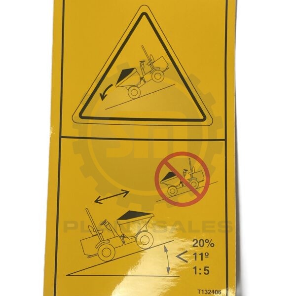 T132406 Decal - Driving on Hill - Mecalac