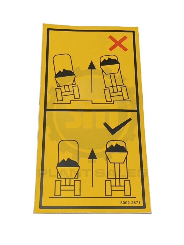 8002-2671 Decal - Information - Mecalac