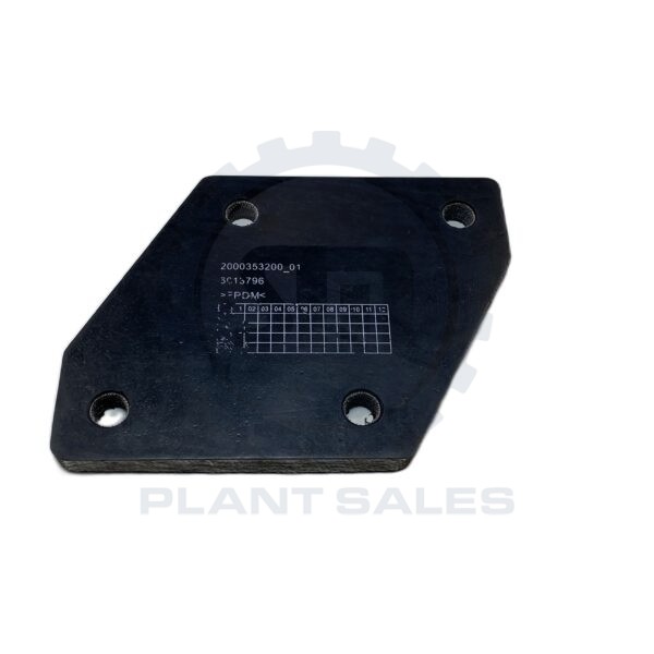 1000407091 Rubber Plate - Wacker
