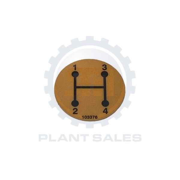 T103376 Gear Stick Decal - Thwaites (1)