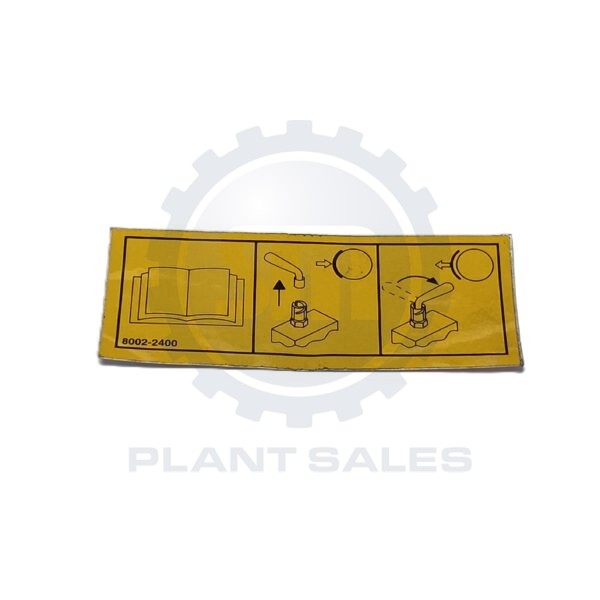 8002-2400 Decal Valve Key - Mecalac