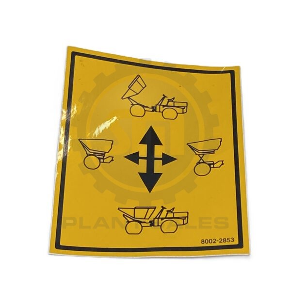 8002-2853 Decal Scissor Lift-Skip Tip - Mecalac