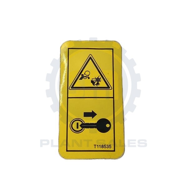 T118535 Decal Stop Fan - Mecalac