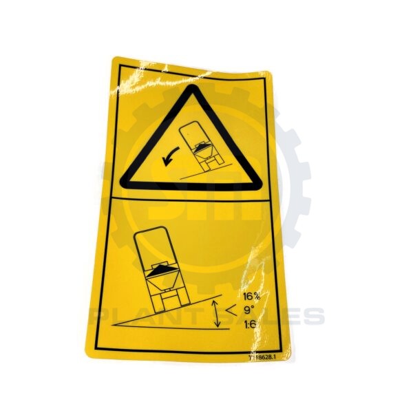 T118628 Decal - Lateral Tip - Mecalac