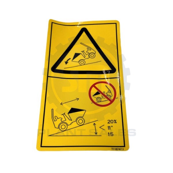 T118747 Decal - Driving On Hill - Mecalac