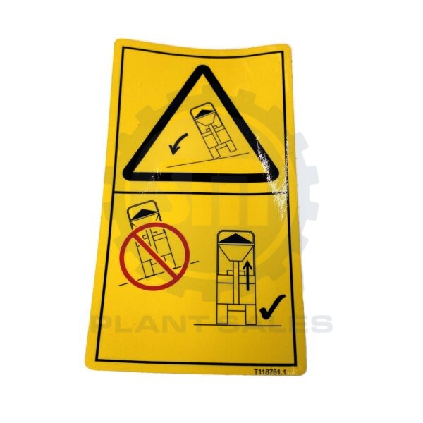T118781 Decal - Lifting Skip - Mecalac