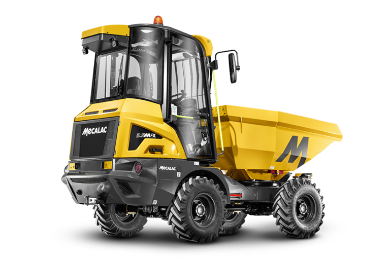 Mecalac 3.5MDX 3.5 tonne site dumper with a ROPS/FOPS cab
