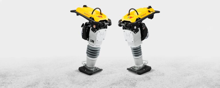 Wacker Neuson BS62-2 and BS68-2 two-stroke rammers side by side